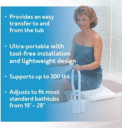 Portable contoured bathtub bench — photo 3