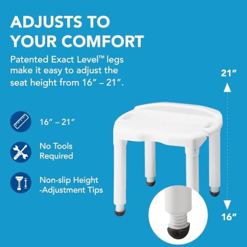 Heavy duty universal shower stool — photo 4
