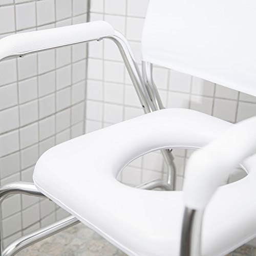 Rolling shower chair and transport commode — photo 4