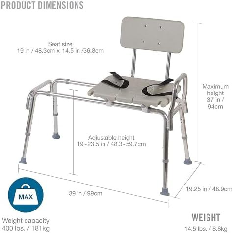 Aluminum transfer bench with 400 lb capacity — photo 3