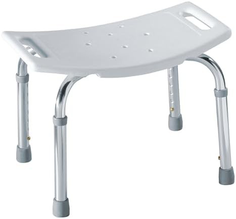 Non slip adjustable shower chair