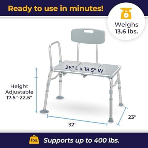 Adjustable Height Tub Transfer Bench — photo 4