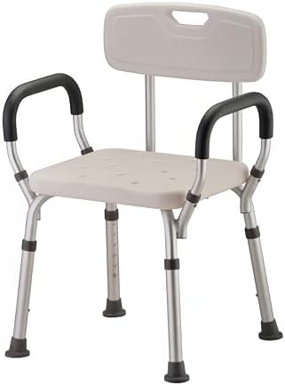 Padded shower chair with arms