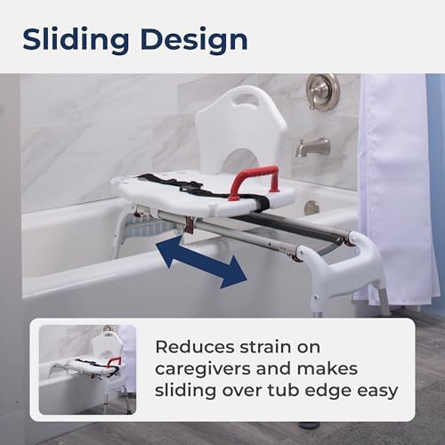 Sliding Bathtub Transfer Bench with Adjustable Height — photo 3
