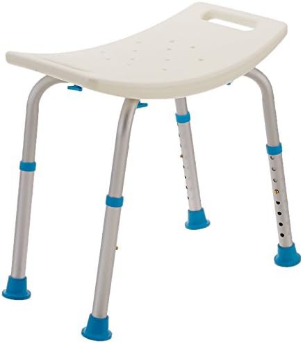 Aluminum non-slip adjustable shower stool