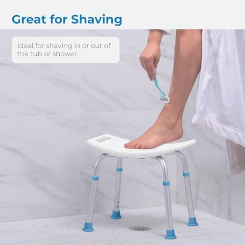 Aluminum non-slip adjustable shower stool — photo 5