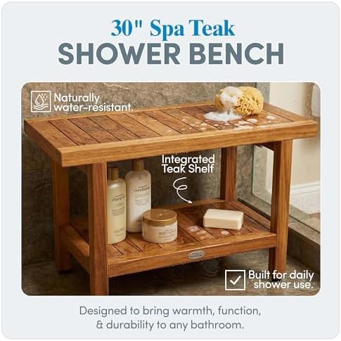 Thirty inch teak spa and sauna bench — photo 3