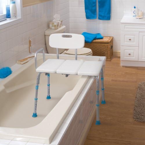 Adjustable bath bench with reversible backrest — photo 3