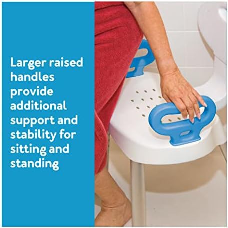 Sturdy bath and shower seat with handles — photo 5