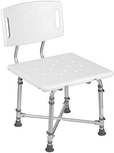 White heavy duty shower chair 500 lbs