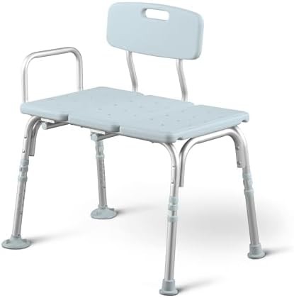 Light blue transfer bench with antimicrobial protection