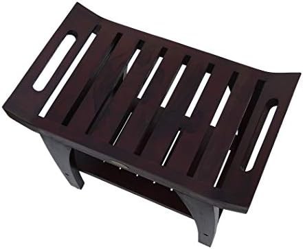 Teak shower bench with lift-aide arms — photo 3