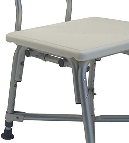 Bariatric shower chair with gray backrest — photo 3