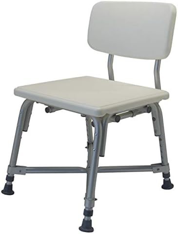 Bariatric shower chair with gray backrest — photo 5