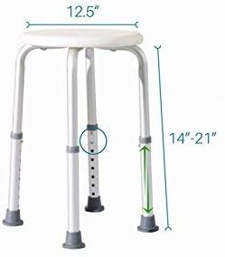 Adjustable height aluminum shower chair — photo 4