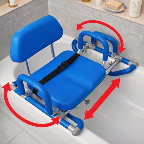 HydroSlide sliding swivel chair for bathtubs