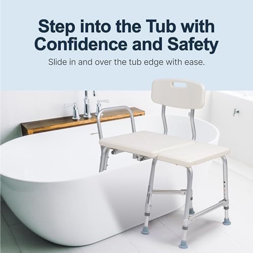Bariatric transfer bench with extra wide seat — photo 4