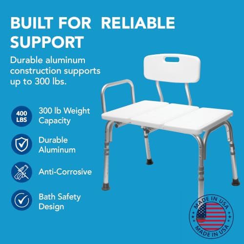 Height adjustable convertible tub bench — photo 3