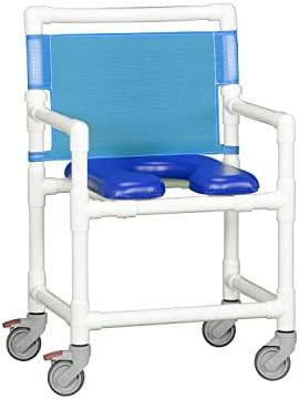 Mid-size rolling shower chair 350 lbs