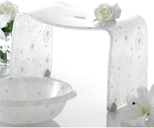 Off-white acrylic bath chair in medium size — photo 5