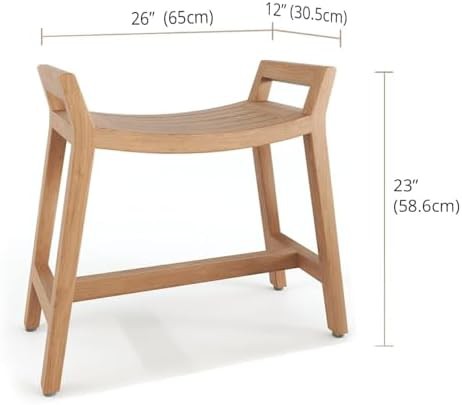 Asia ascend teak spa and sauna bench — photo 3