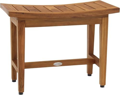 Twenty four inch lotus style teak bench