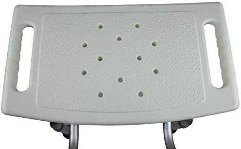 Olive aluminum shower chair with u-seat — photo 5