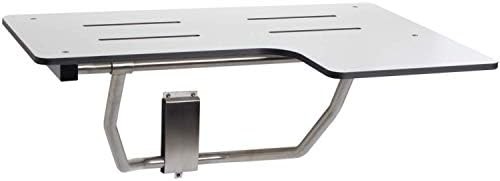 Reversible white phenolic L-shaped transfer seat