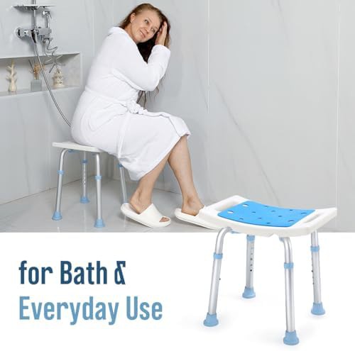 Adjustable aluminum bath stool for seniors — photo 5