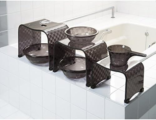 Brown acrylic bath chair 35 cm height — photo 4