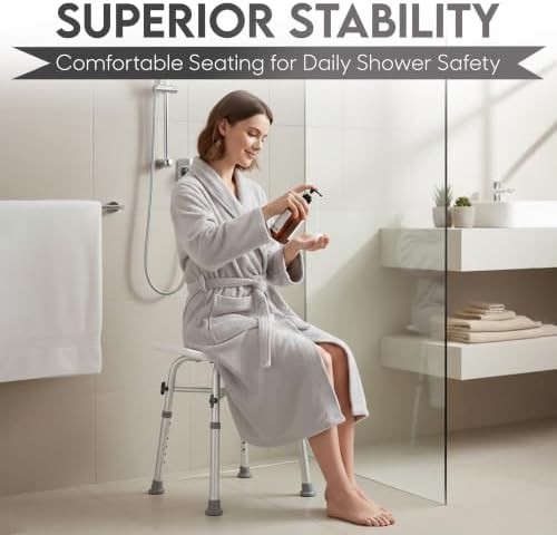 Heavy duty shower chair with crossbars — photo 5