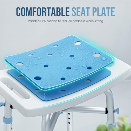 Padded heavy duty shower bench 500 lb — photo 4