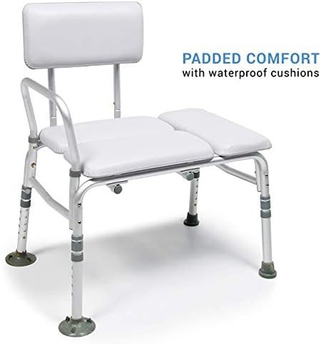 Two in one padded tub transfer bench — photo 3