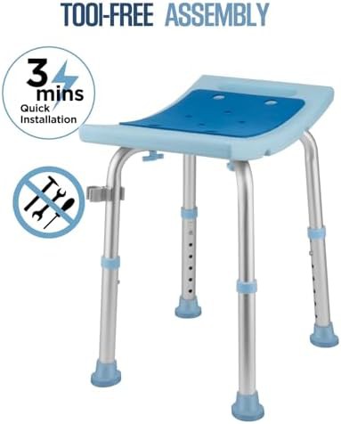 Adjustable aluminum bath stool for showers — photo 5