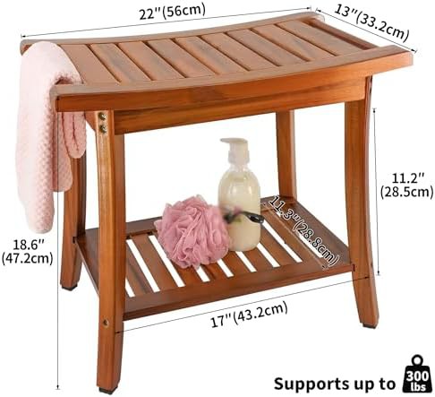 Teak corner bench with handles — photo 4