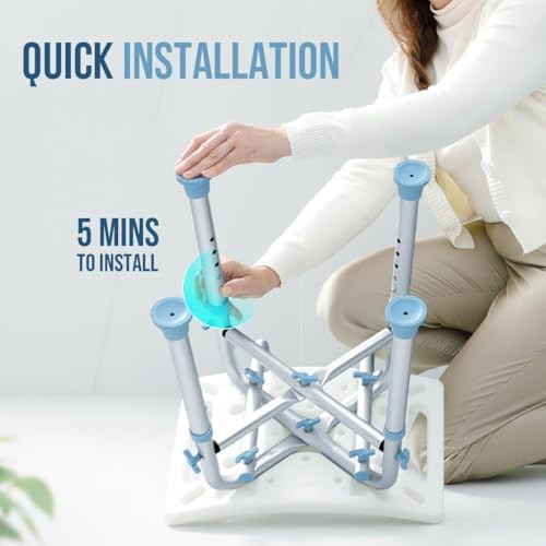 Padded shower chair with backrest 500 lb — photo 4