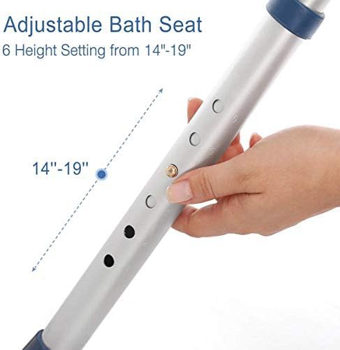Narrow Shower Chair with Removable Backrest — photo 3