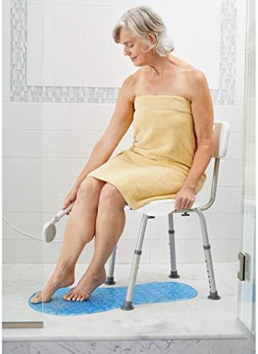 Adjustable aluminum bath seat with backrest — photo 3