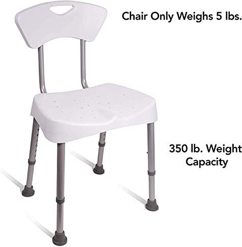 Adjustable aluminum bath seat with backrest — photo 4