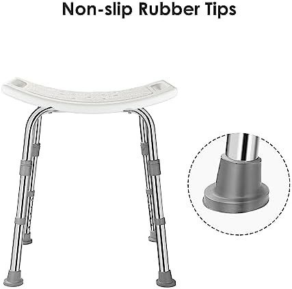 Aluminum shower chair with adjustable height — photo 5