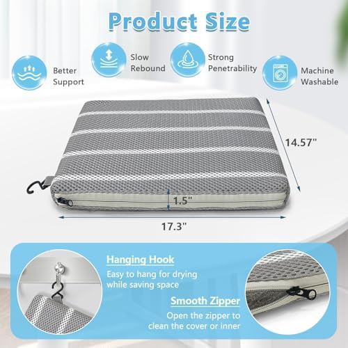 Padded mesh cushion for shower chairs — photo 4