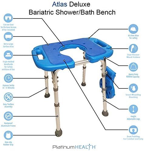 Atlas heavy duty bath bench for seniors — photo 5