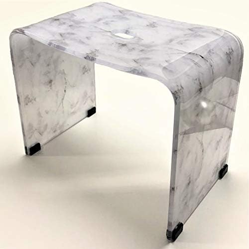 Gray marble stone pattern acrylic chair