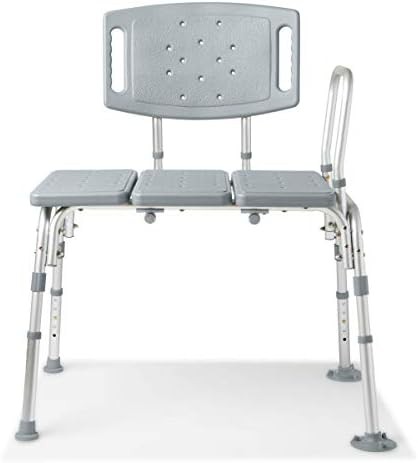 Bariatric transfer bench with suction cup feet