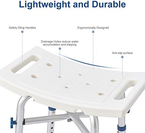 Heavy Duty Adjustable Height Bath Chair — photo 5
