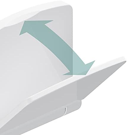 White ABS wall mount folding shower seat — photo 4