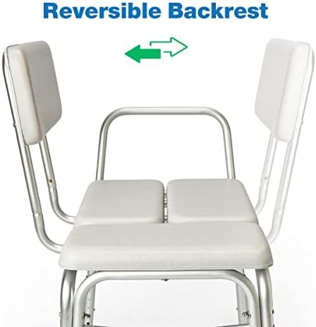 Padded Transfer Bench with Backrest and Arms — photo 4