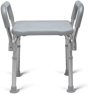 Backless Shower Bench with Integrated Arms