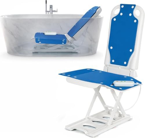 Electric bath lift with padded seat