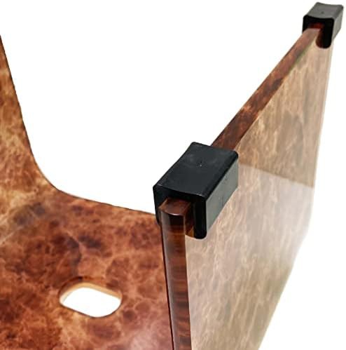 Brown marble pattern acrylic shower chair — photo 3